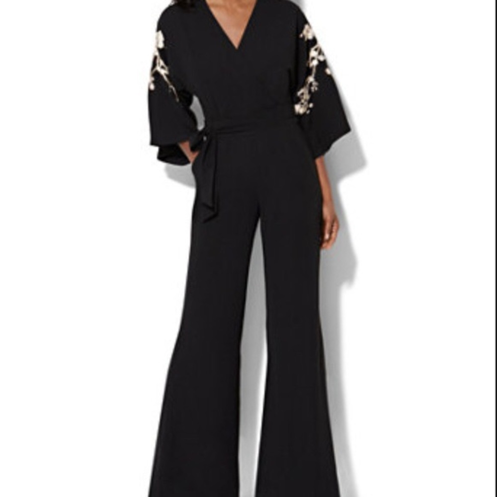 Black long sleeved jumpsuit